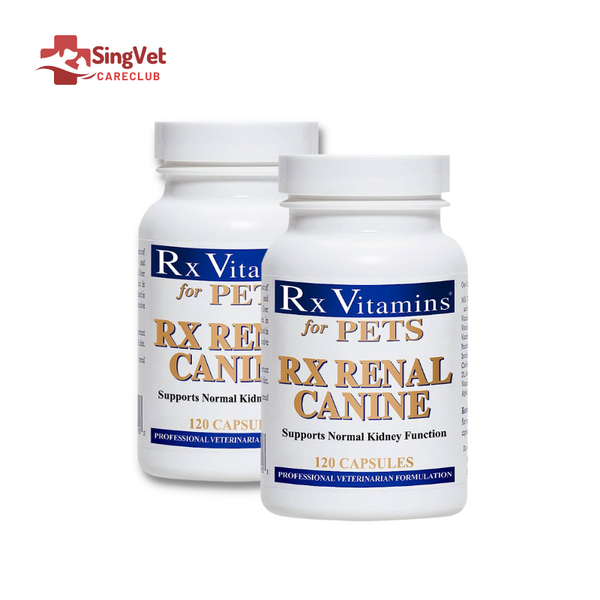 Bundle 2 bottles of Rx Vitamins Renal Dog for Kidney Disease