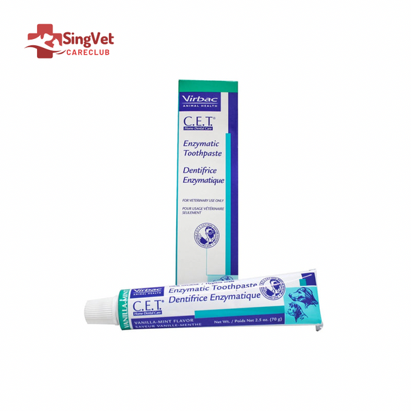 Virbac C.E.T Toothpaste Vanilla Mint SingVet Animal Clinic