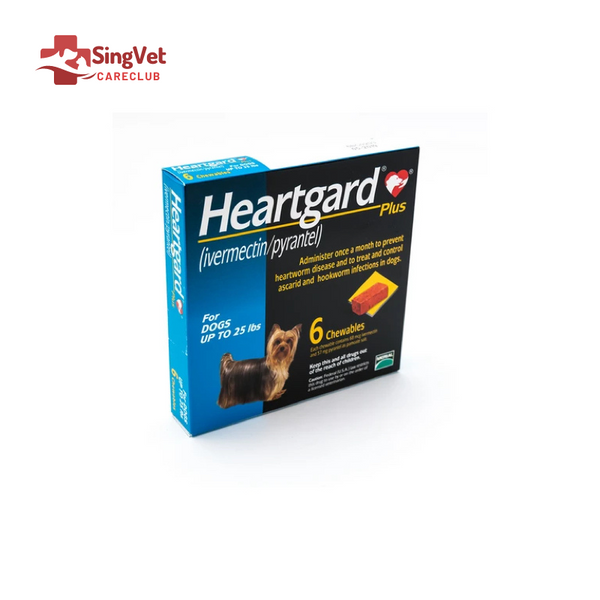 Heartgard Plus Tablet 68mcg (0 to 25lbs) Blue - Box of 6