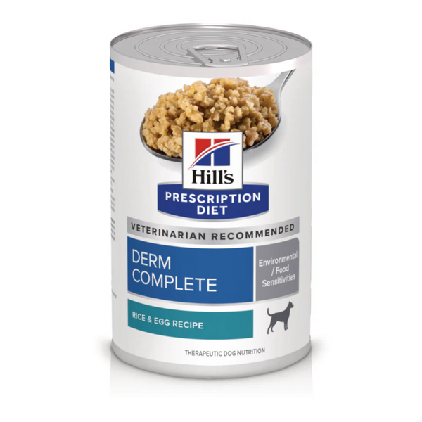 Hill's Dog Derm Complete Rice & Egg Recipe Wet Dog Food 13oz