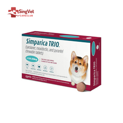 Simparica Trio Tablet (10.1 to 20kg) Blue- Box of 3