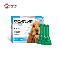 Frontline Plus Dog Spot-On (10-20kg) Medium - Box of 3
