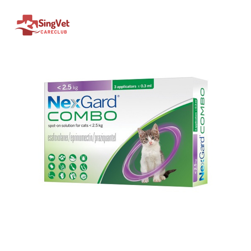 Nexgard Combo Spot-On for Cats (<2.5kg) - Box of 3