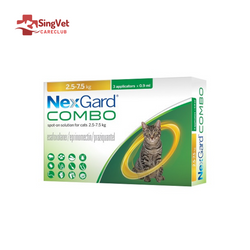 Nexgard Combo Spot-On for Cats (2.5 to 7.5kg) - Box of 3