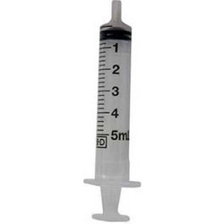 Syringe 5ml Luer Slip - sold in a set of 10