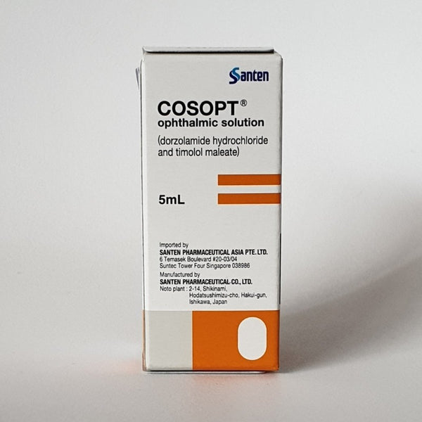 COSOPT 2% ophthalmic solution (Dorzolamide hydrochloride and timolol maleate), 5ml bottle